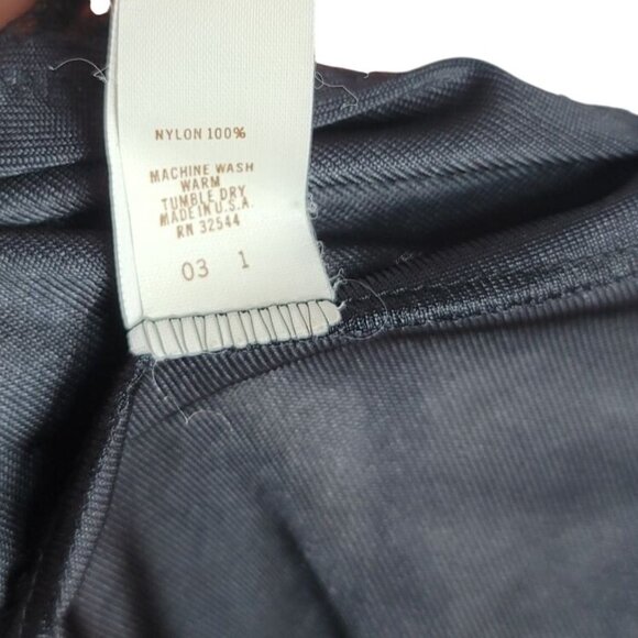 Montgomery Ward Full Slip Black Size 48 Lace V Neck 100% Nylon Made in USA VTG - Picture 8 of 8